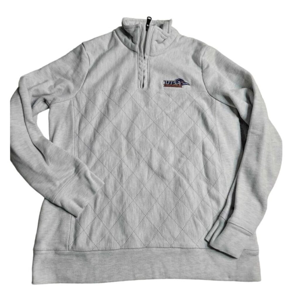 3281 Champion Reverse‎ Weave Quilted 1/4 Zip Pullover UTSA Roadrunners Small